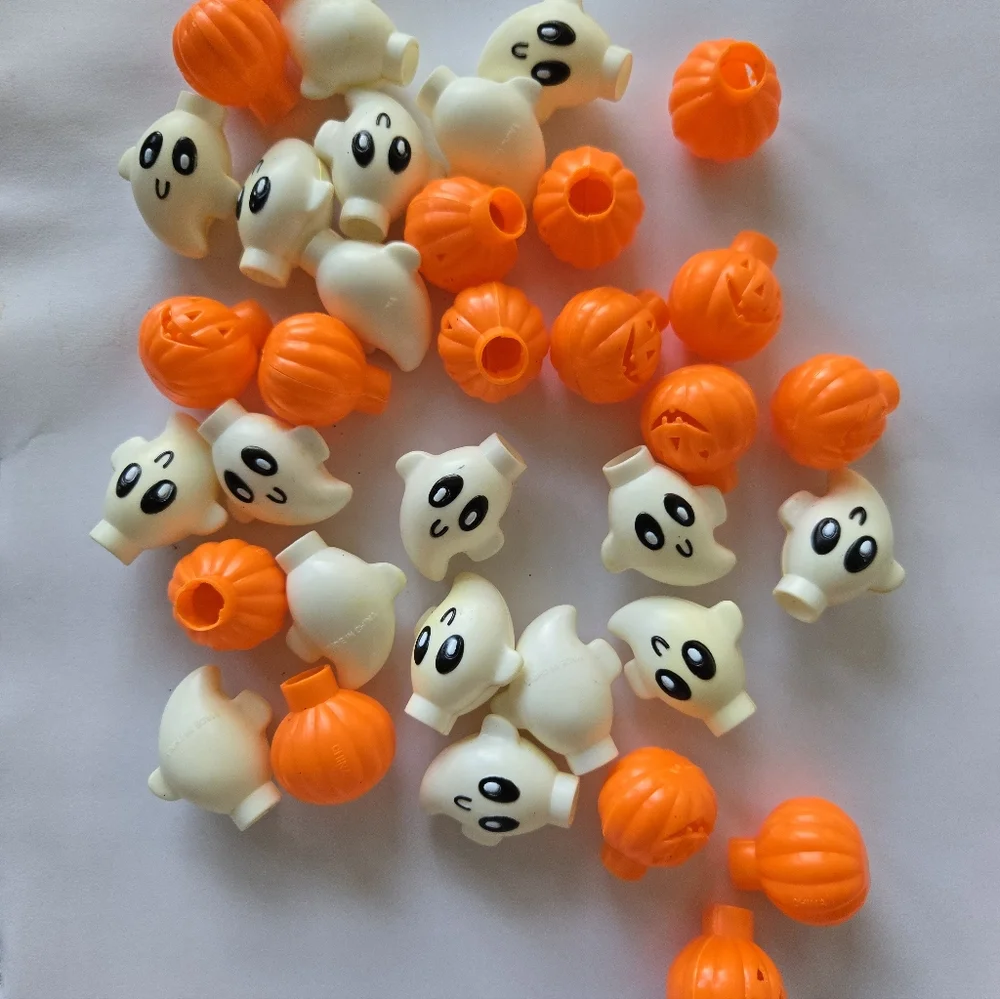 Vintage Halloween Plastic Mold Syring Light Covers